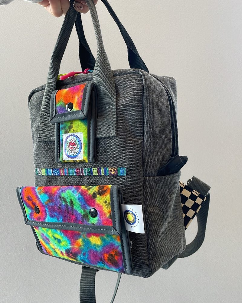 Tie-Dye Canvas Backpack