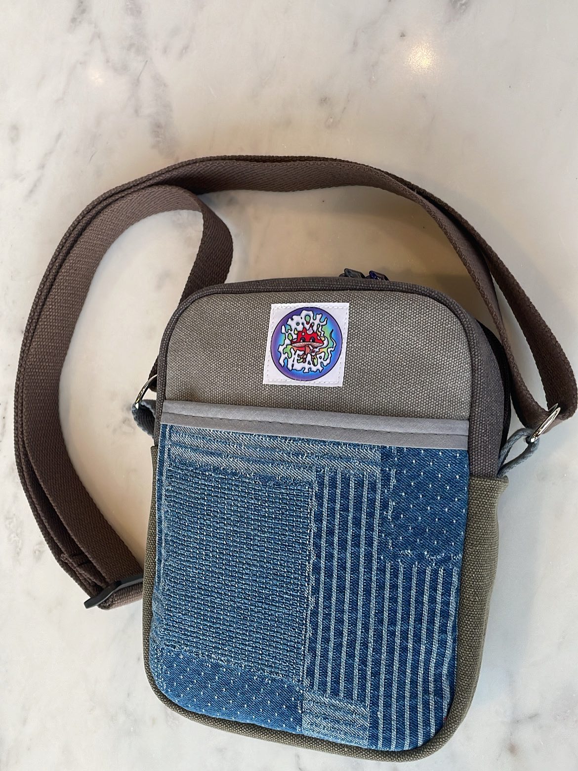 Sashiko Denim Crossbody
